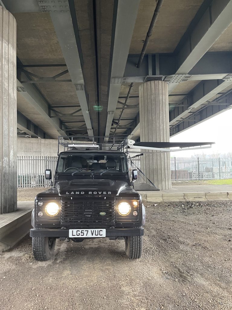 Land Rover Defender mobile coffee
