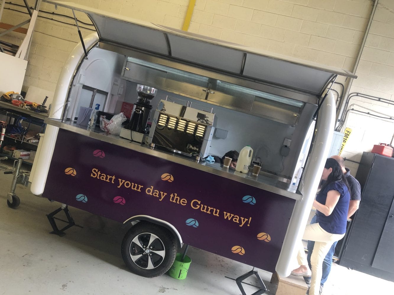 Coffee Guru mobile coffee trailer Coffee Latino